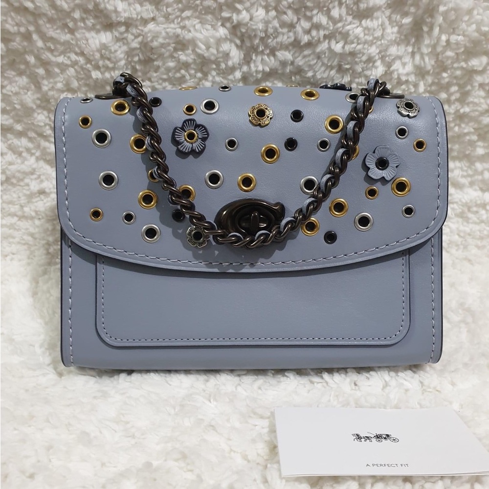 Coach Parker 18 with Scattered Riveta NWOT